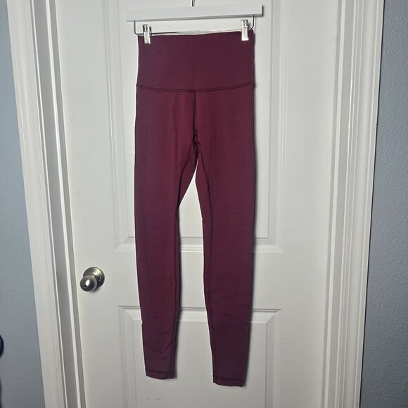 Lululemon Wunder Under Pant (Hi-Rise) Luon *31" - 6 Heathered Bordeaux Drama - Picture 3 of 7